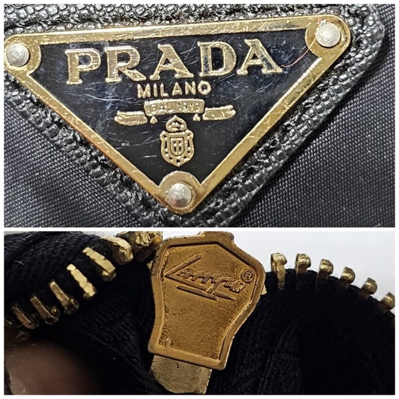 Prada Black Backpack with Gold Accents - Picture 10 of 13